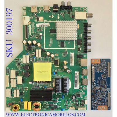 KIT DE TAREJETAS PARA TV VIZIO / MAIN FUENTE 75500W01A0096 / TP.MT5580.PB75 / T-CON 5543T01C01 / 42T34-C03 / PANEL T430HVN01.0 / DISPLAY T430HVN01.0 / MODELO D43-D2 LWZ2ULDS